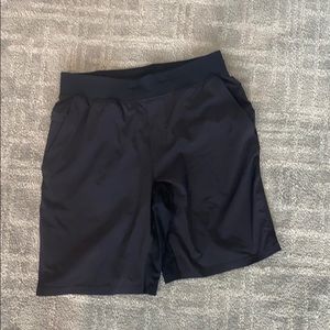Men’s black lululemon shorts with no liner. Black